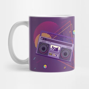 Cool 80s boombox Mug